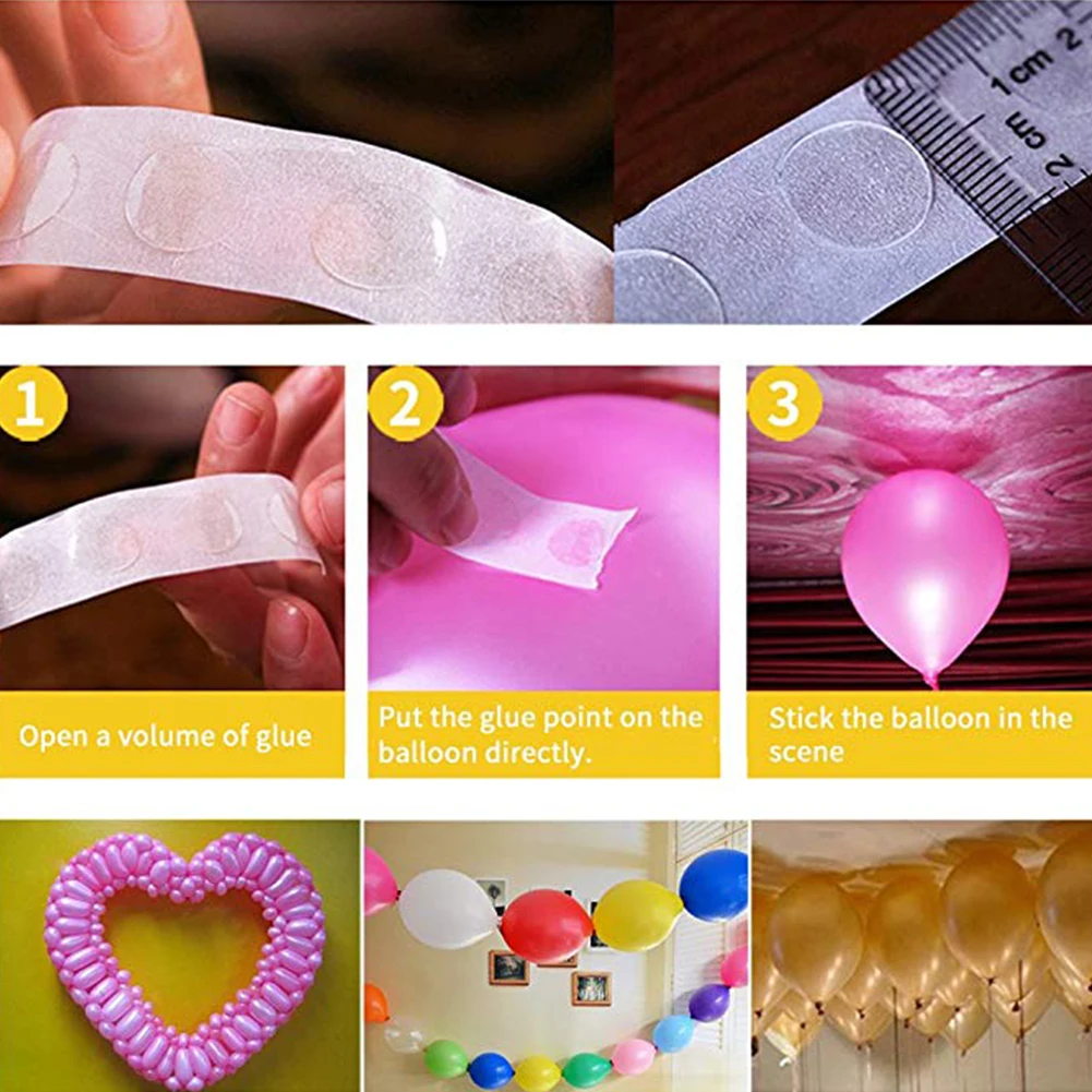 

110 Holes Decorating Tool Balloon Strip Set Convenient Birthday Tape Irregular Link Home Use For Celebration Activity Wedding