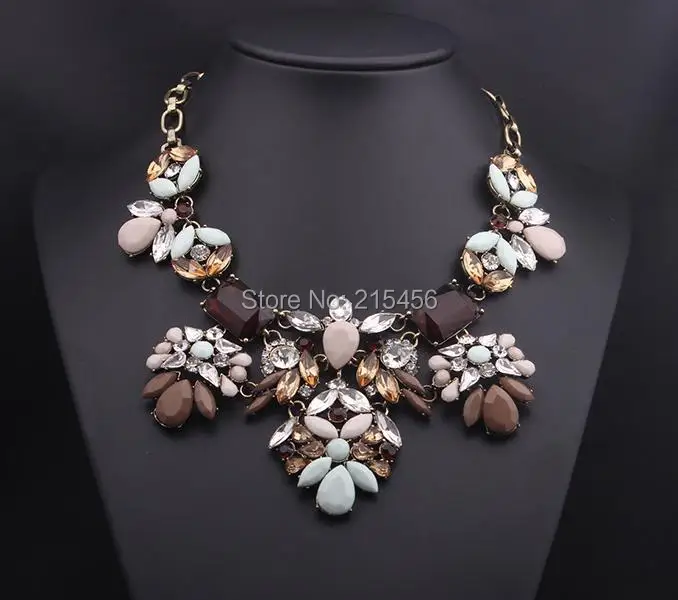 

N2038 new fashion statement necklace latest crew design statement necklace