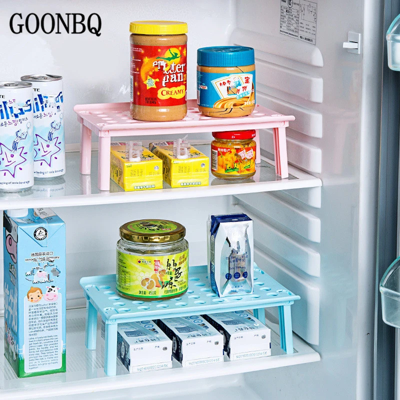 GOONBQ 1 шт. складной кухонный Органайзер шкаф пластиковая стойка для холодильника