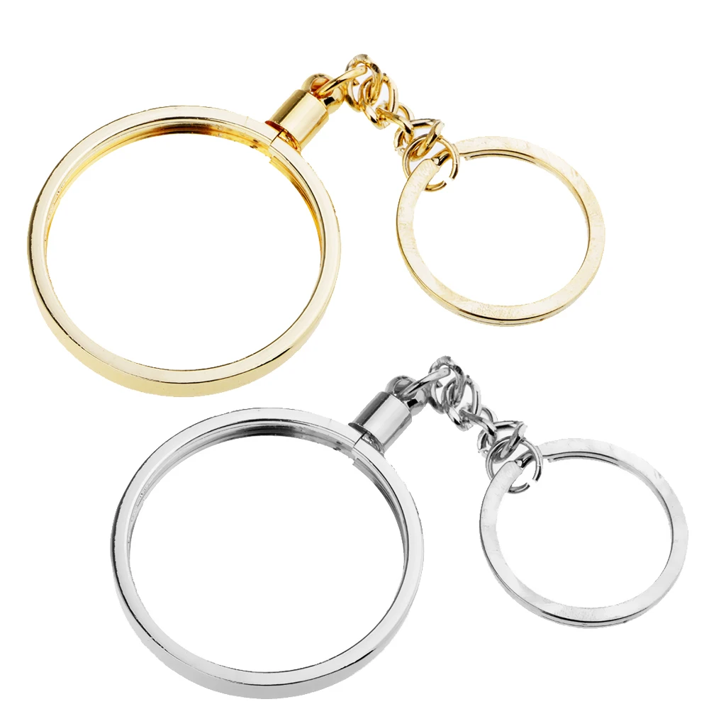 Antique Souvenir Coin Keychains Pendant Key Chain Women Men Fans Gift for any commemorative Coin Key Chains 40mm
