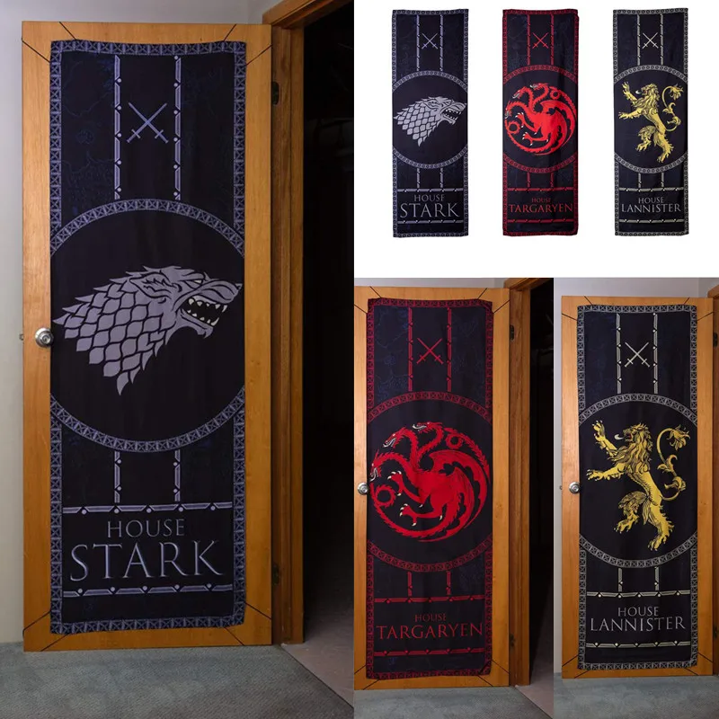 

190.5x63.5cm Game of Thrones House Banner Flag Wall Hanging Stark Door Home Party KTV Decor Fit For