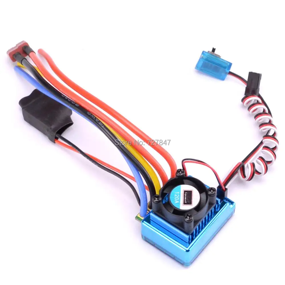 Сенсорный Бесщеточный Регулятор Скорости 120A ESC для 1/16 1/10 1/12 RC Car Crawler|brushless speed