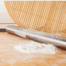 100 шт портативная скалка для помадки из нержавеющей стали для выпечки грубой глины ролик для пасты антипригарный пирог аксессуары ZA5638