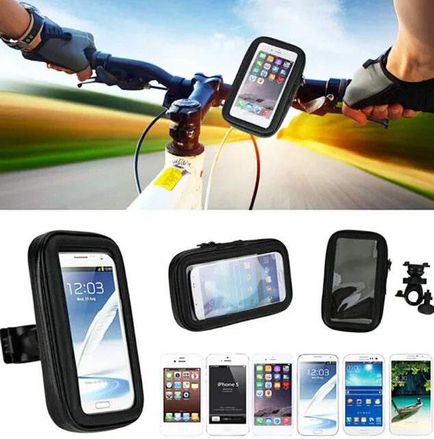 자전거 자전거 휴대 전화 홀더 방수 터치 스크린 케이스 가방 oppo r7 플러스/r7s/찾기 7, 알카텔 pixi 4 플러스 전원
