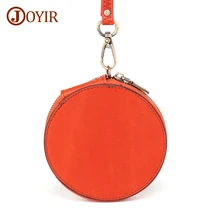 JOYIR Genuine Leather Coin Purses Women Small Change Purse Mini Zipper Wallet Money Pocket Card Holder Key Pouch Storage Bag women s coin purses lady polyester pailette hasp small wallet change pouch key card holder clutch handbag wholesale y
