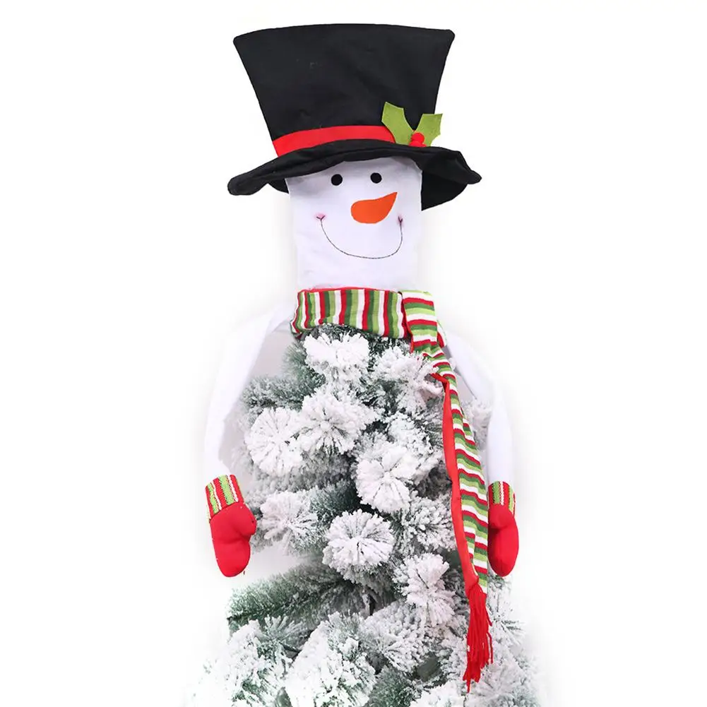 

2 Sizes Cute Snowman Christmas Tree Topper Decorations For Christmas Tree Top Accessories For Christmas Party 2018