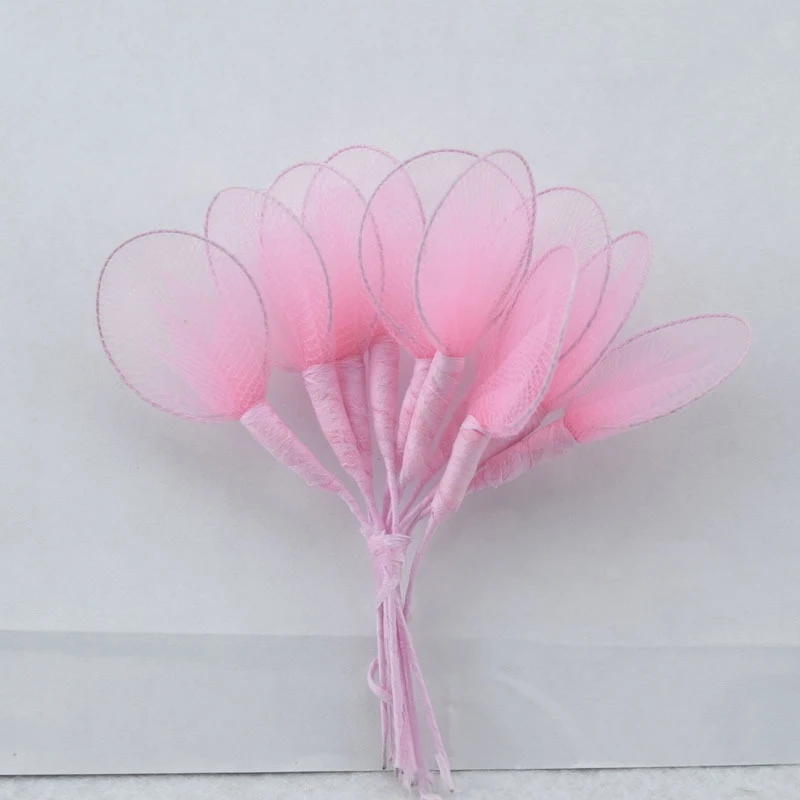 3.5 4CM Head,200PCS Artificial Nylon Flower Petal,Nylon Stocking Racket