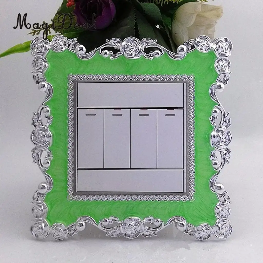Home Floral Switch Cover Square Shaped Switch Wall Light Socket Stickers bedroom Living Room Art Decor