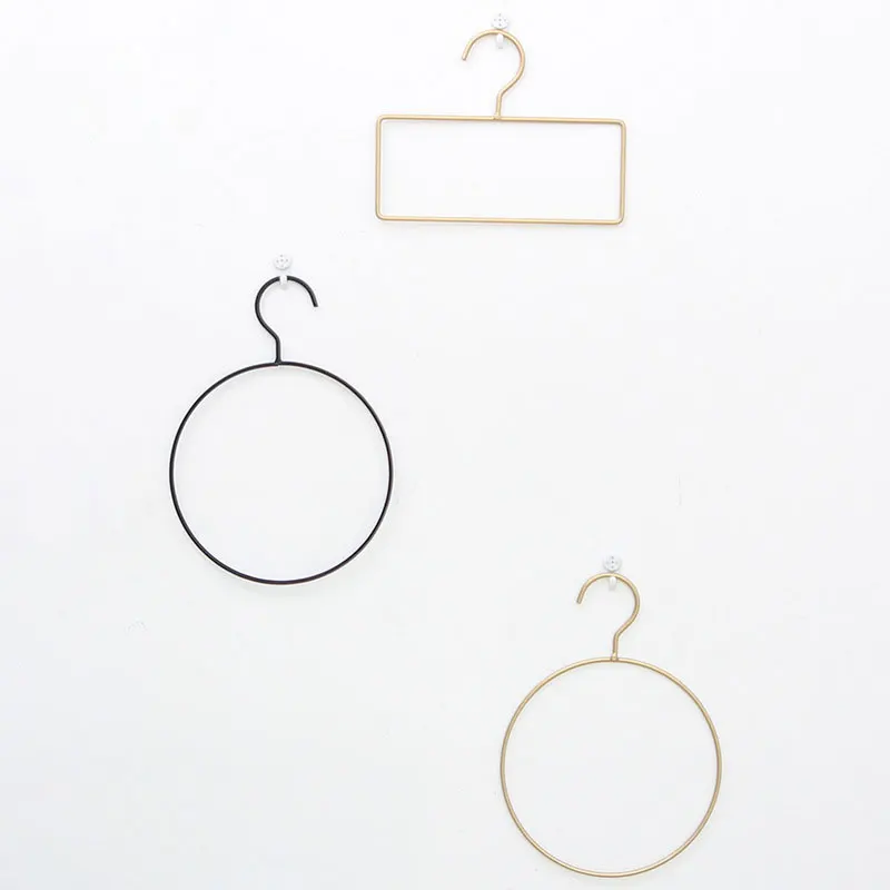 1 PC Creative Simple Nordic Tieyi Round Rose Golden Towel Ring for Bathroom Bedroom Decoration Hanger 1 PC Creative Simple Nordic Tieyi Round Rose Golden Towel Ring for Bathroom Bedroom Decoration Hanger