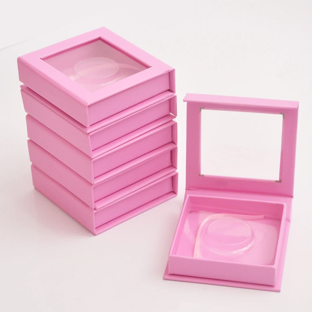 Caixa de Embalagem Logotipo de Cílios Caixas de Vison Atacado Quadrado Personalizada Seu Falsos Falso 3d Cílios Cils Lash Tira Case Vazio 10 Pcs 4 High Quality Beleza e saúde