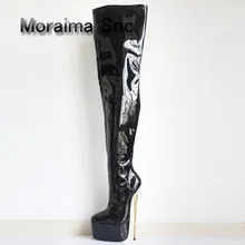 Großhandel extreme thigh high boots Gallery Billig kaufen Großhandel Perixir 2018 Frauen Stiefel High Heels Lackleder