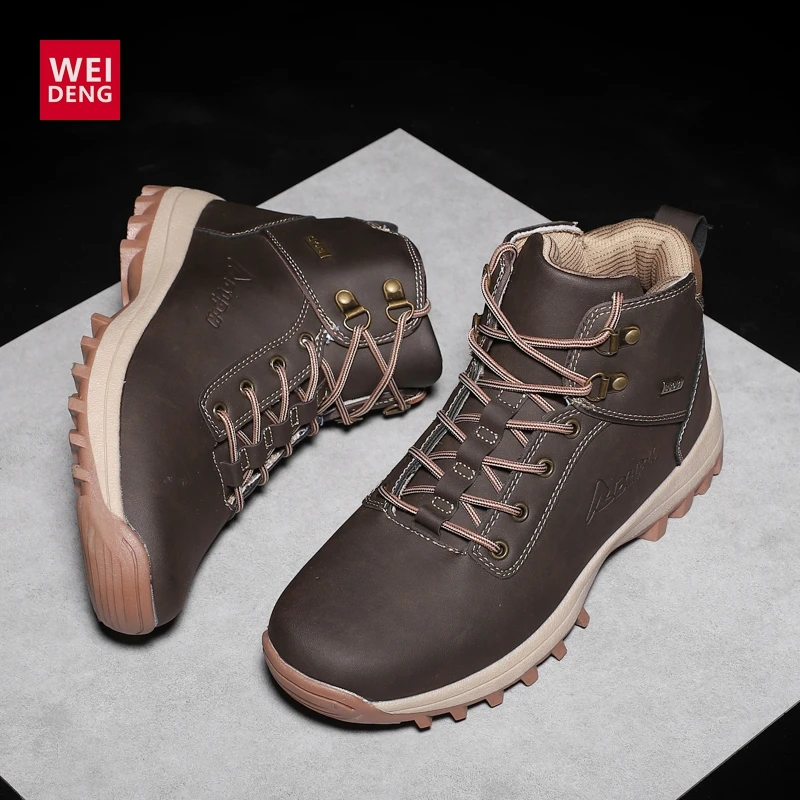Weideng Men Sports Boots Shoes Quilted Cotton Lining Outdoor