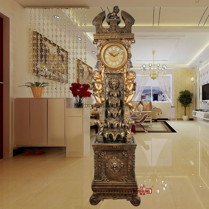 Rising water fountain European high grade Grandfather Clock Grandfather