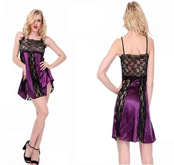 

high quality latest sexy plus size lingerie baby doll rayon sexy lace see through porno pajamas dress g-string top women