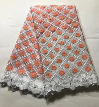 

2019 High Quality African Net Lace Fabric with Beads Nigerian Latest Lace Fabric French Tulle Lace Fabric for Dress