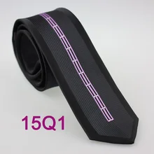 YIBEI Coachella Узкие галстуки черный галстук Окаймленный серебряные точки фиолетовые вертикальные галстуки в полоску Мужские жаккардовые тканые 6 см галстук