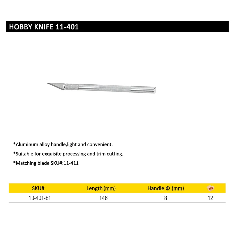 10-401 hobby knife size 