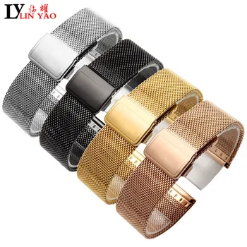 

Milan mesh stainless steel bracelet watchband strap men woman for ck DW 18mm/20mm metal bracelet strap accessories free shipping