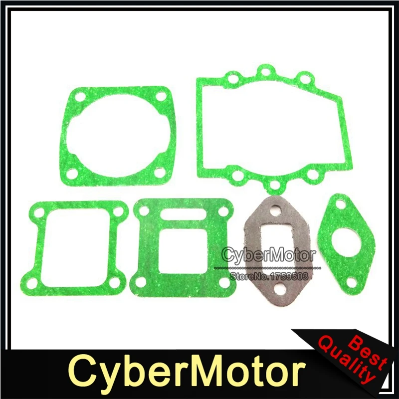 2 комплекта прокладка для 2-х тактный 47cc 49cc двигатель китайский Minimoto карманный велосипед мини moto грязи ATV Qaud Go Kart запчасти на мотоцикл для мотокросса 4 Wheeler
