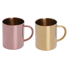 Золото/латунь покрытием из нержавеющей стали с двойными стенками чашки для вина и стакан кофе