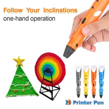 Centechia 3D Ручка DIY 3D-принтеры рисунок пером 3D печать ручки с ABS/PLA нити для детей Новогодние товары подарок на день рождения с коробкой