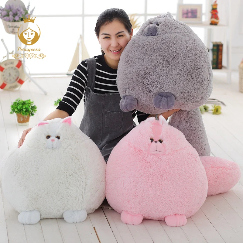 30CM/50CM Elliot cute Persian simulation doll, fat cat plush toys, simulation plush stuffed animals, children’s holiday gifts