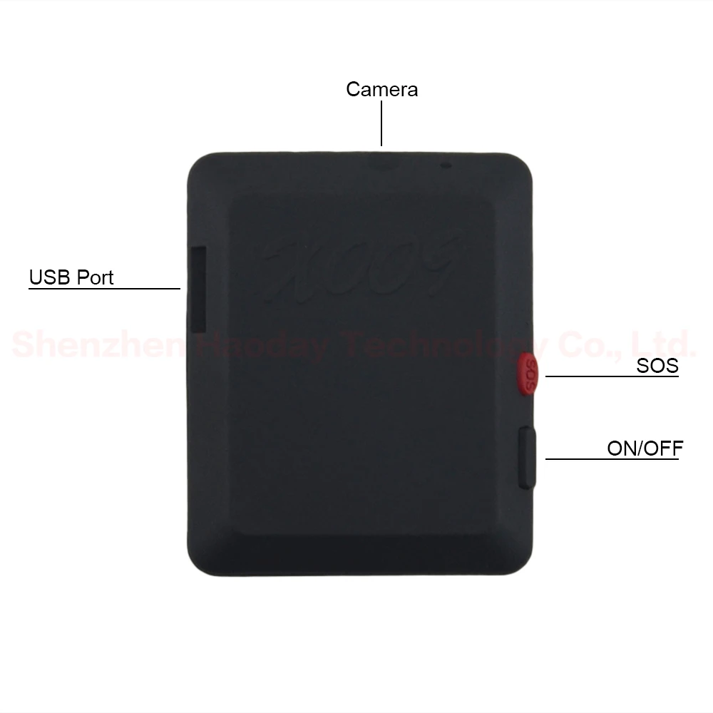 

X009 Mini GPS Tracker Children Pet Car Tracking 2M Camera Monitor Video Real-time Recorder LBS GSM GPRS Locator With SOS Button