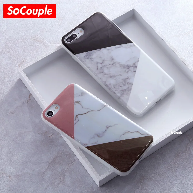SoCouple Мягкий силиконовый чехол для iphone X 6 6s 7 8 IMD Мрамор ТПУ телефон чехлы 5 5s SE плюс |