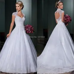 Vestidos de novia 2019 Модное бальное платье кружевное с открытой спиной Бисер романтический невеста, свадебное платье PS6