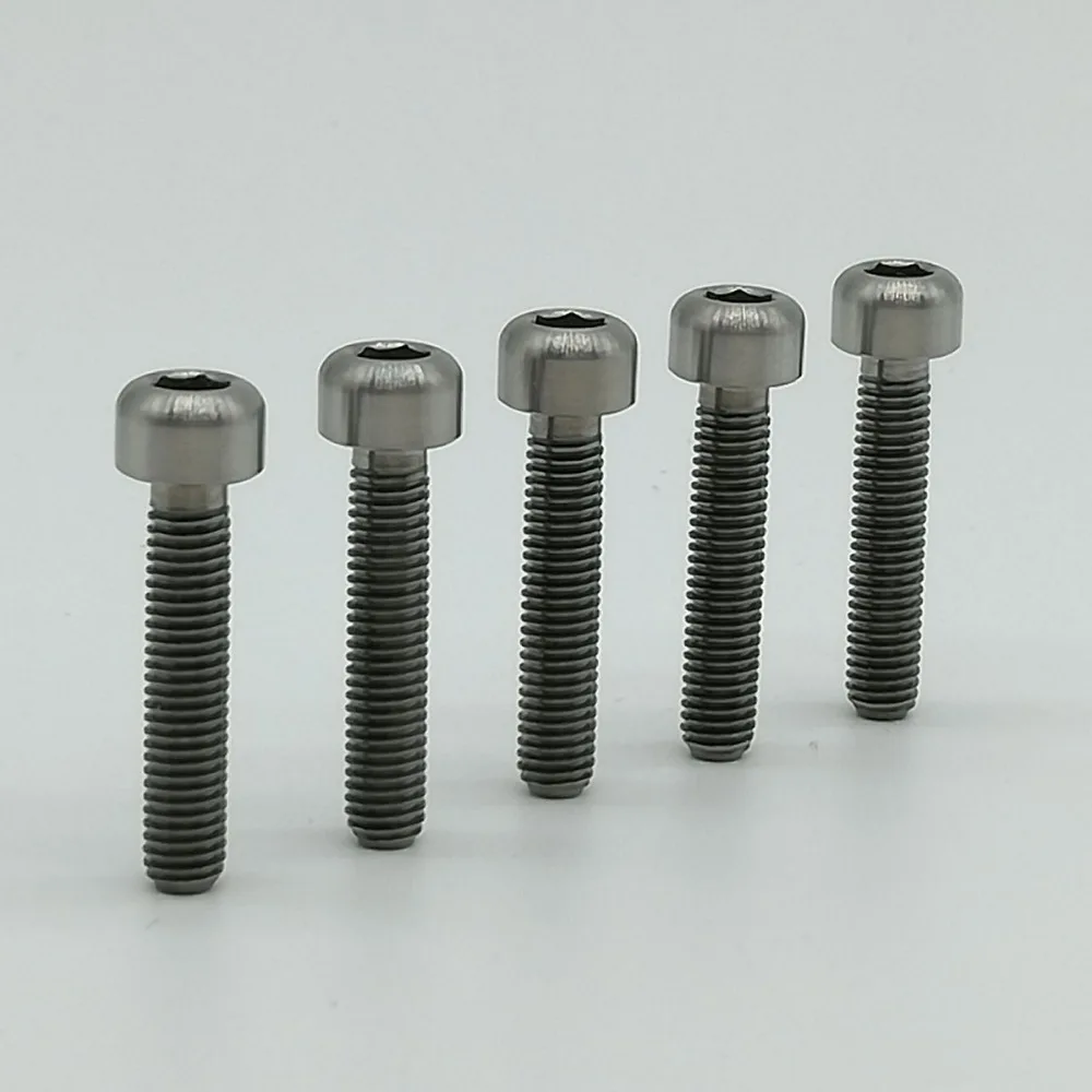 5pcs/lot M5x25mm Ti Titanium Bolts Screws Bolt for Bike Headset M5 Bolt