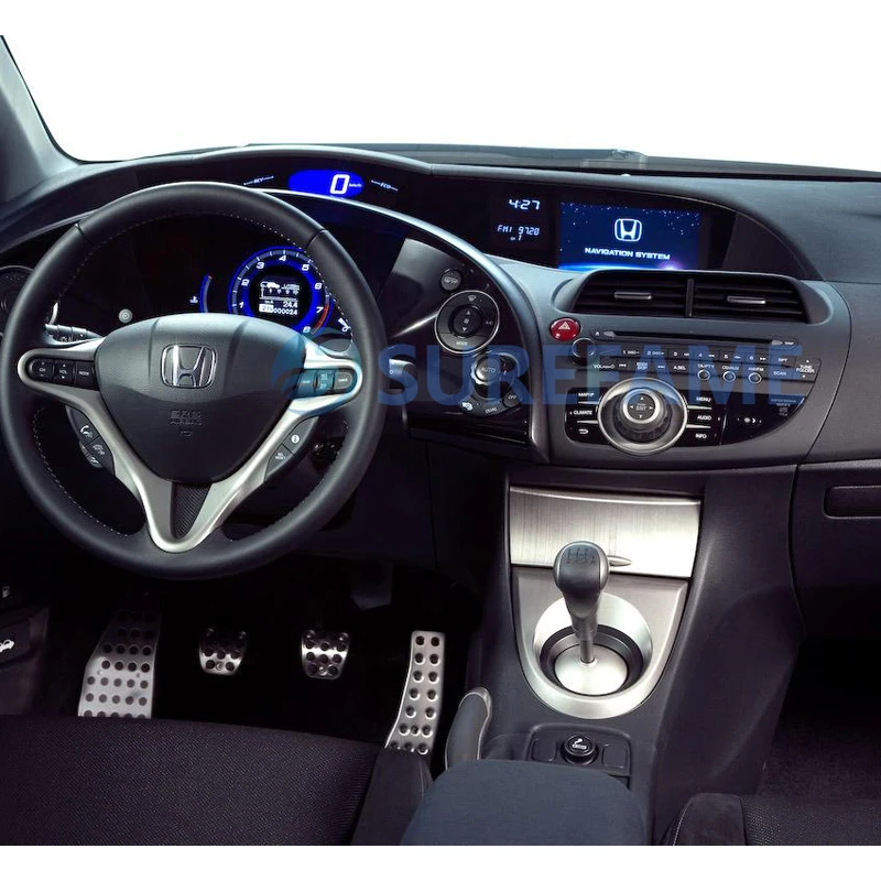 Двойная Din Автомобильная обшивка объемная панель для Honda Для Civic FN LHD с проводом жгута антенны DVD установка рамка Dash монтажный комплект