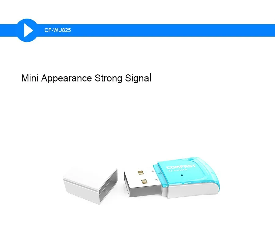 Comfast Mini USB WiFi адаптер N 802,11 b/g/n Wi-Fi ключ RTL8192EU с высоким коэффициентом усиления 300 Мбит/с Беспроводная антенна wifi для компьютера ноутбука