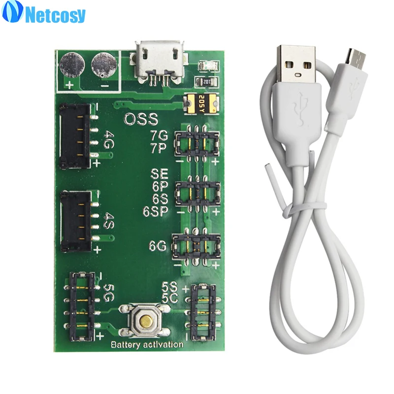 

Netcosy Safe Battery Activate Charge Board Activation Plate for iPhone4/4s/5/5s/SE/6/6s/6P/6SP/7/7P Battery activation board