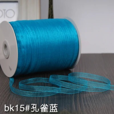 

Turquoise (10 Meters/lot) 1/4''(6mm) Organza Ribbons Wholesale Wedding Christmas Decoration Gift Wrapping Ribbons