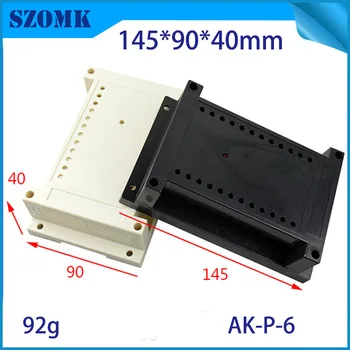 

10 pieces, 145*90*40mm diy electronic shell case abs control enclosure plastic housing project enclosure din rail box