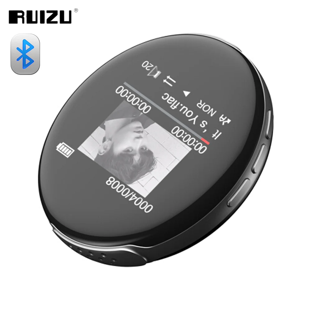 Спортивный MP3 плеер RUIZU M1 с Bluetooth мини портативный аудио музыкальный 8 Гб со