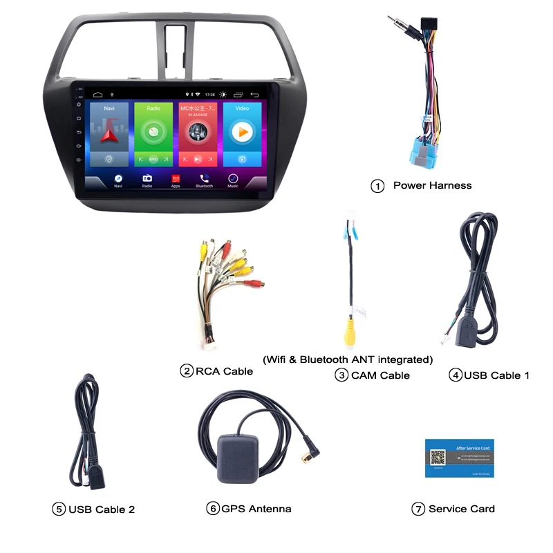 Полный сенсорный экран автомобиля Android 8,1 радио плеер для Suzuki SCROSS SX4 DSP gps навигация Видео Мультимедиа Встроенный Bluetooth