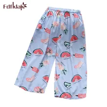 Fdfklak Новая женская пижама и брюки из хлопка женские пижамы удобные дышащие брюки для отдыха Пижамные брюки