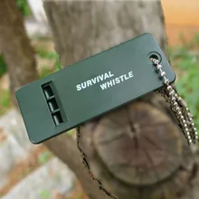 Свисток для выживания на природе высокочастотный аварийный сигнал тревоги Кемпинг альпинистский свисток Глянцевая белая виниловая