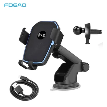 

10W QI Wireless Car Charger Automatic Gravity Air Vent Car Phone Holder Stand for iPhone 11 Pro 8 X XS Max XR Samsung S10 S9 S8