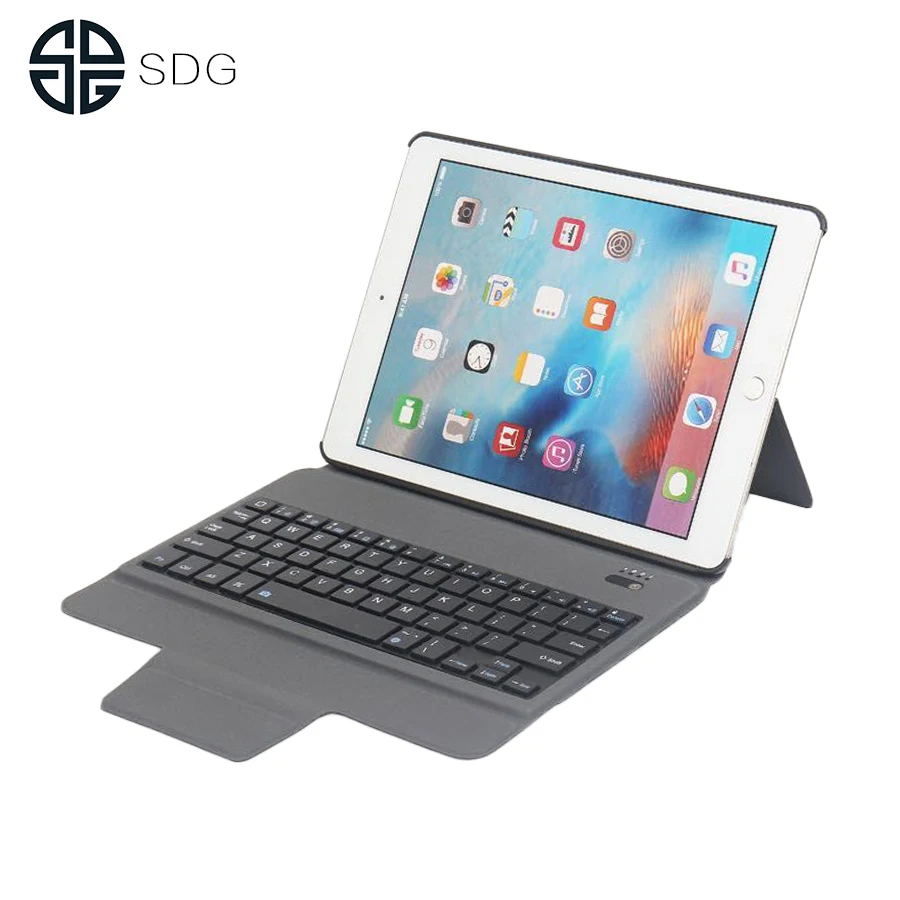 

Ultra Thin Wireless Bluetooth Keyboard Case Compact Size Full Body Protective Keyboard Case Suitable for iPad Air 1/2/Pro 9.7