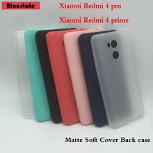 Para Xiaomi Redmi 4 pro 3 GB/32 GB funda para Xiaomi Redmi 4 Pro cristal y colores sólidos funda trasera silicona suave