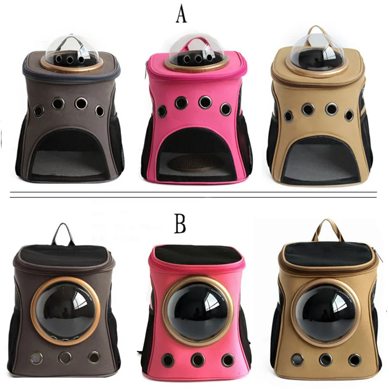 High Quality Canvas Space Capsule Car Cat Backpack Bubble Window for Kitty Puppy Small Dog Carriers Crate Outdoor Travel Bags