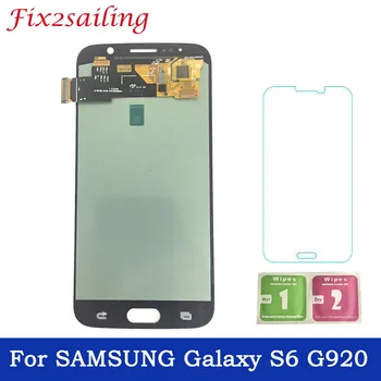 

Super AMOLED LCDS For Samsung GALAXY S6 G920 G920F LCD Display Touch Screen Digitizer Assembly Replacement Part Free Shipping