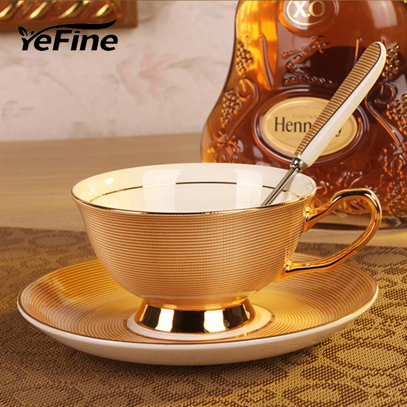 YeFine Royal Classical Bone China British Black Tea Cup Luxurious