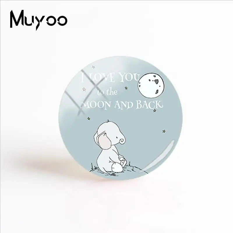Новинка 2018 художественные Кабошоны с надписью I love You To The Moon And Back ручная работа