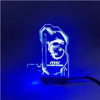 Акриловый GPU кронштейн RGB с подсветкой графическая карта шасси вера лампа вертикальная Подгонянная поддержка ASUS AURA Мульти Стиль - Цвет лезвия: Blue(Remark NO.)