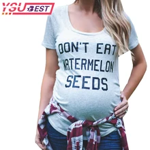 2018 Pregnant Maternity T Shirts Shorts Casual Pregnancy Clothes Letter Women Maternity Clothing Cotton Summer Maternity