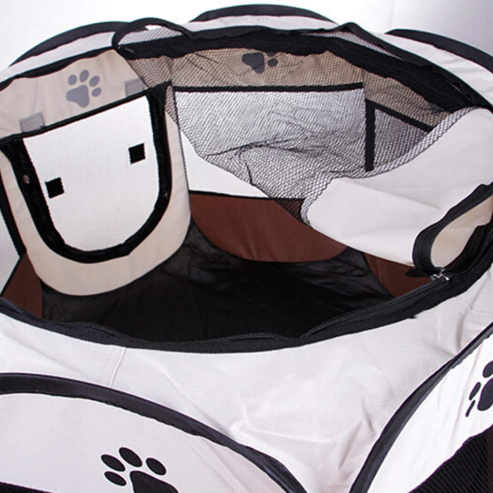 Портативный складной ПЭТ палатка собака дом клетка собака кошка манеж щенок питомник 8 сторон легко Управление восьмиугольный забор снаряжение для путешествий
