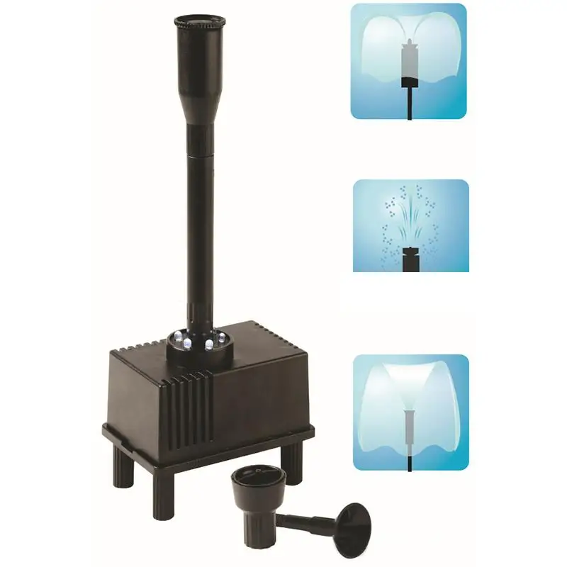 Открытый Фонтан Водяной насос w/светодиодный светильник погружные насосы фонтан с 3 распылителем сопла для аквариума аквариум пруд гидропоники